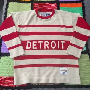 Vintage 90s Detroit Red Wings CCM Heritage Edition Sweater Jersey Mens Medium